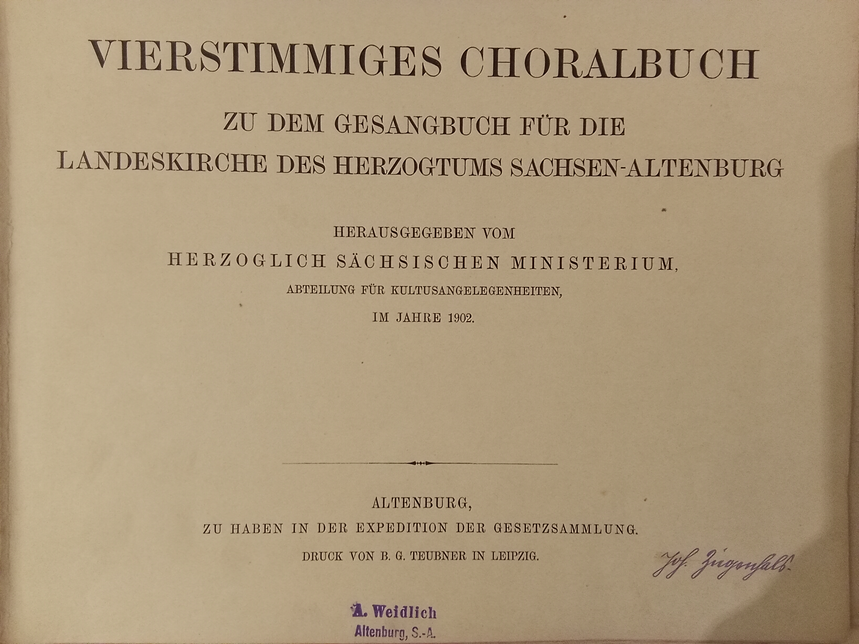 Altenburger Choralbuch